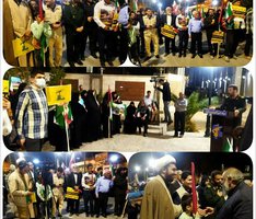 تجمع اعتراضی مردم ایلام به جنایات ددمنشانه رژیم غاصب صهیونیست